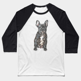 French Bulldog - pen and watercolour Baseball T-Shirt